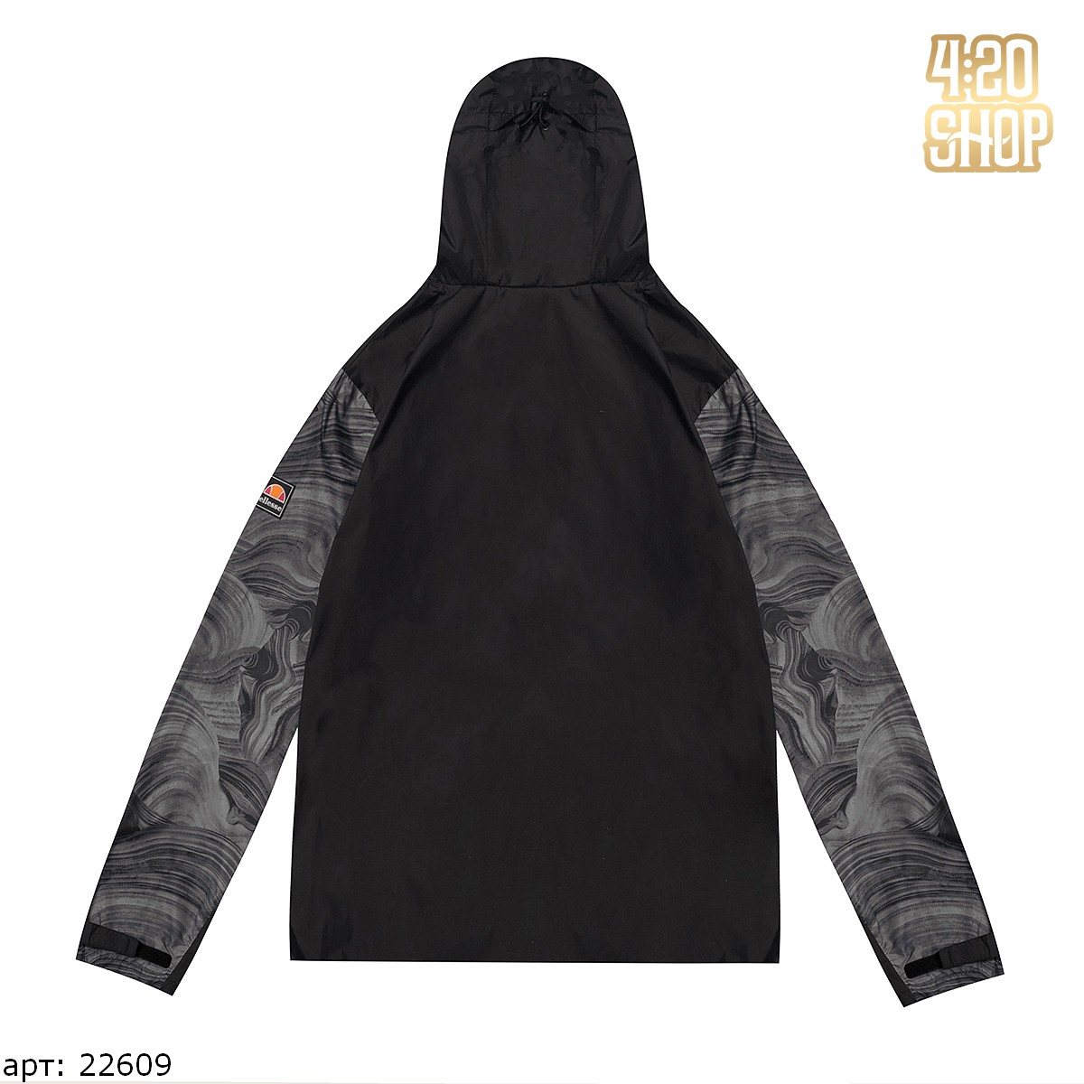 ветровка ellesse (сер.размыт.узоры)